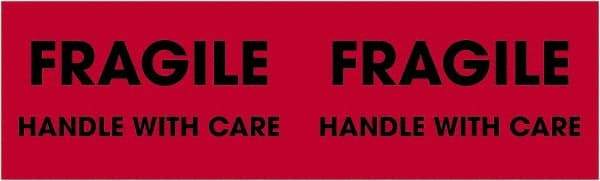 Tape Logic - 10" Long, Fluorescent Red Paper Shipping Label - For Multi-Use - Apex Tool & Supply