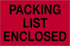 Tape Logic - 3" Long, Fluorescent Red Paper Shipping Label - For Multi-Use - Apex Tool & Supply