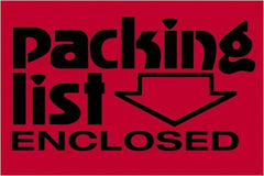 Tape Logic - 3" Long, Fluorescent Red Paper Shipping Label - For Multi-Use - Apex Tool & Supply