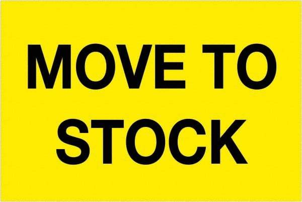 Tape Logic - 3" Long, Fluorescent Yellow Paper Inventory Labels - For Multi-Use - Apex Tool & Supply