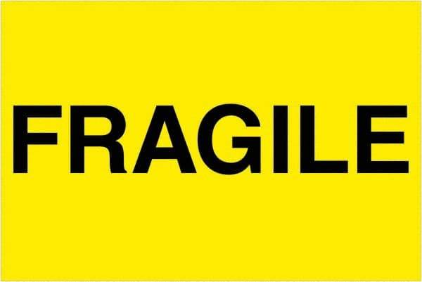 Tape Logic - 3" Long, Fluorescent Yellow Paper Shipping Label - For Multi-Use - Apex Tool & Supply