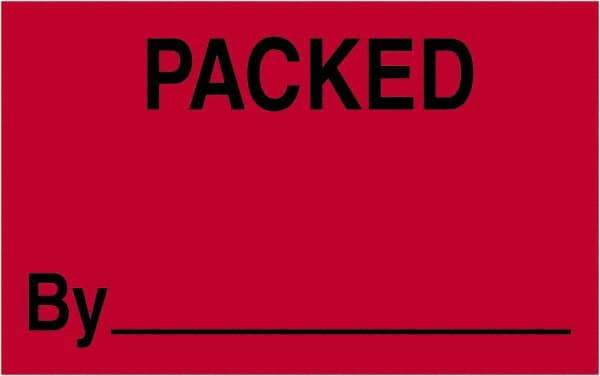 Tape Logic - 2" Long, Fluorescent Red Paper Shipping Label - For Multi-Use - Apex Tool & Supply