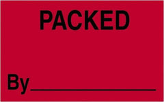 Tape Logic - 2" Long, Fluorescent Red Paper Shipping Label - For Multi-Use - Apex Tool & Supply