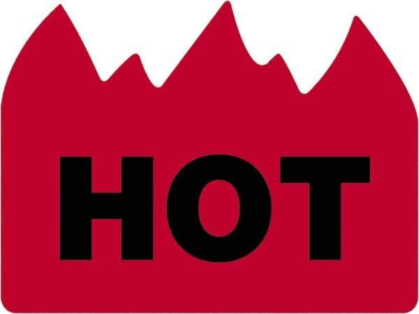 Tape Logic - 2" Long, Red/Black Paper Shipping Label - For Multi-Use - Apex Tool & Supply