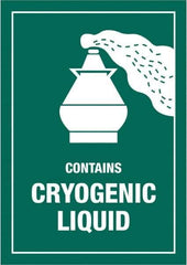 Tape Logic - 4-1/2" Long, Green/White Paper D.O.T. Labels - For Multi-Use - Apex Tool & Supply