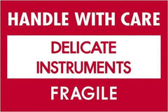 Tape Logic - 3" Long, Red/White Paper Shipping Label - For Multi-Use - Apex Tool & Supply