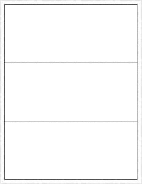 Tape Logic - 3-1/2" Long, White Paper Laser Label - For Laser Printers - Apex Tool & Supply
