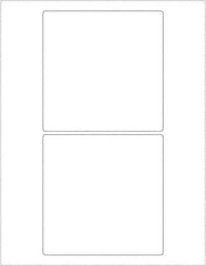 Tape Logic - 5" Long, White Paper Laser Label - For Laser Printers - Apex Tool & Supply