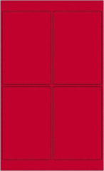 Tape Logic - 6" Long, Fluorescent Red Paper Laser Label - For Laser Printers - Apex Tool & Supply