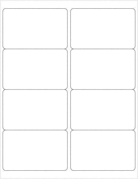 Tape Logic - 4" Long, White Paper Laser Label - For Laser Printers - Apex Tool & Supply