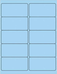 Tape Logic - 4" Long, Pastel Blue Paper Laser Label - For Laser Printers - Apex Tool & Supply