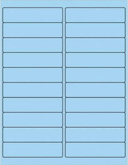 Tape Logic - 4" Long, Pastel Blue Paper Laser Label - For Laser Printers - Apex Tool & Supply