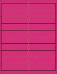 Tape Logic - 4" Long, Fluorescent Pink Paper Laser Label - For Laser Printers - Apex Tool & Supply
