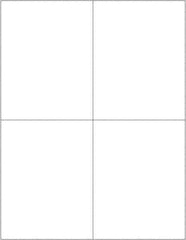 Tape Logic - 5-1/2" Long, White Paper Laser Label - For Laser Printers - Apex Tool & Supply
