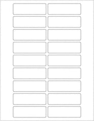 Tape Logic - 3" Long, White Paper Laser Label - For Laser Printers - Apex Tool & Supply