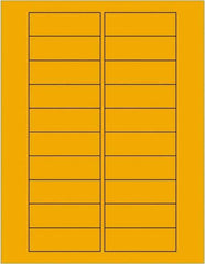 Tape Logic - 3" Long, Fluorescent Orange Paper Laser Label - For Laser Printers - Apex Tool & Supply