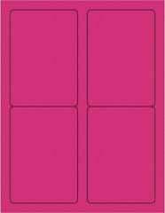 Tape Logic - 5" Long, Fluorescent Pink Paper Laser Label - For Laser Printers - Apex Tool & Supply