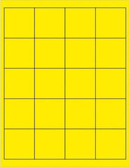 Tape Logic - 2" Long, Fluorescent Yellow Paper Laser Label - For Laser Printers - Apex Tool & Supply
