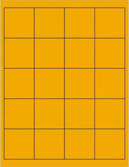 Tape Logic - 2" Long, Fluorescent Orange Paper Laser Label - For Laser Printers - Apex Tool & Supply