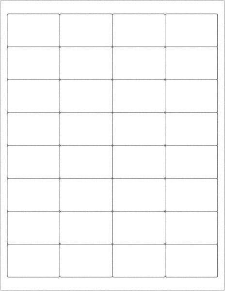 Tape Logic - 2" Long, White Paper Laser Label - For Laser Printers - Apex Tool & Supply