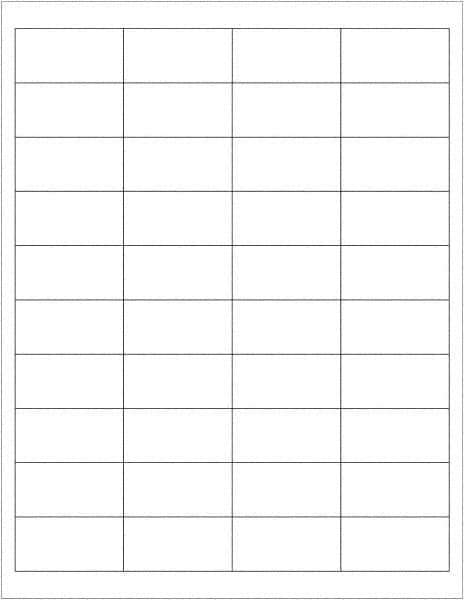 Tape Logic - 2" Long, White Paper Laser Label - For Laser Printers - Apex Tool & Supply