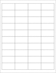 Tape Logic - 2" Long, White Paper Laser Label - For Laser Printers - Apex Tool & Supply