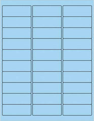 Tape Logic - 2-5/8" Long, Pastel Blue Paper Laser Label - For Laser Printers - Apex Tool & Supply