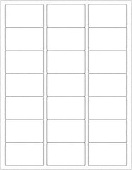 Tape Logic - 2-1/2" Long, White Paper Laser Label - For Laser Printers - Apex Tool & Supply