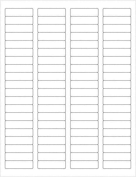 Tape Logic - 1-3/4" Long, White Paper Laser Label - For Laser Printers - Apex Tool & Supply
