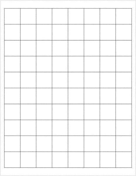 Tape Logic - 1" Long, White Paper Laser Label - For Laser Printers - Apex Tool & Supply