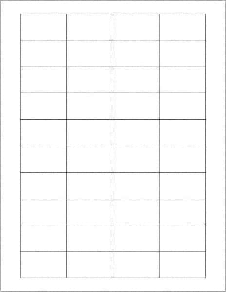 Tape Logic - 1-3/4" Long, White Paper Laser Label - For Laser Printers - Apex Tool & Supply