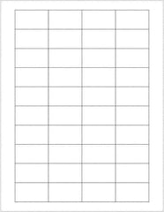 Tape Logic - 1-3/4" Long, White Paper Laser Label - For Laser Printers - Apex Tool & Supply