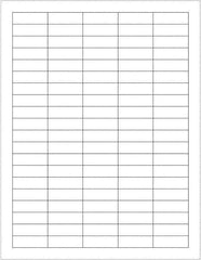 Tape Logic - 1-1/2" Long, White Paper Laser Label - For Laser Printers - Apex Tool & Supply