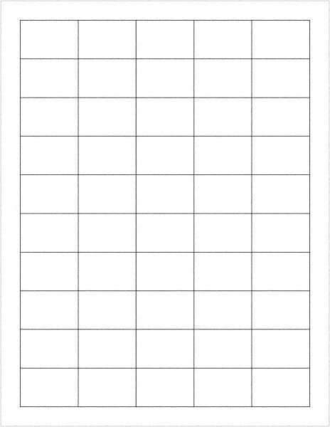 Tape Logic - 1-1/2" Long, White Paper Laser Label - For Laser Printers - Apex Tool & Supply