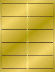 Tape Logic - 4" Long, Gold Paper Laser Label - For Laser Printers - Apex Tool & Supply