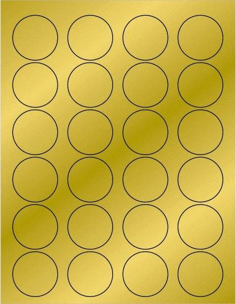 Tape Logic - 1-5/8" Long, Gold Paper Laser Label - For Laser Printers - Apex Tool & Supply