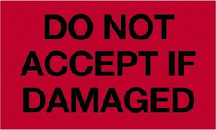 Tape Logic - 5" Long, Fluorescent Red Paper Shipping Label - For Multi-Use - Apex Tool & Supply