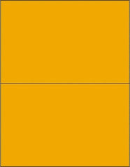 Tape Logic - 8-1/2" Long, Fluorescent Orange Paper Laser Label - For Laser Printers - Apex Tool & Supply