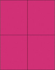 Tape Logic - 5-1/2" Long, Fluorescent Pink Paper Laser Label - For Laser Printers - Apex Tool & Supply