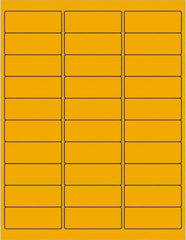 Tape Logic - 2-5/8" Long, Fluorescent Orange Paper Laser Label - For Laser Printers - Apex Tool & Supply