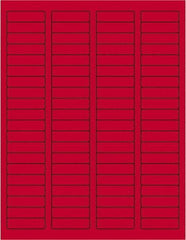Tape Logic - 1-3/4" Long, Fluorescent Red Paper Laser Label - For Laser Printers - Apex Tool & Supply