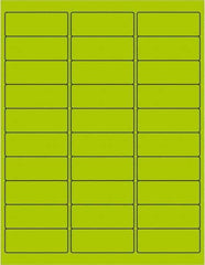 Tape Logic - 2-5/8" Long, Fluorescent Green Paper Laser Label - For Laser Printers - Apex Tool & Supply