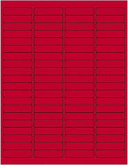 Tape Logic - 1-15/16" Long, Fluorescent Red Paper Laser Label - For Laser Printers - Apex Tool & Supply