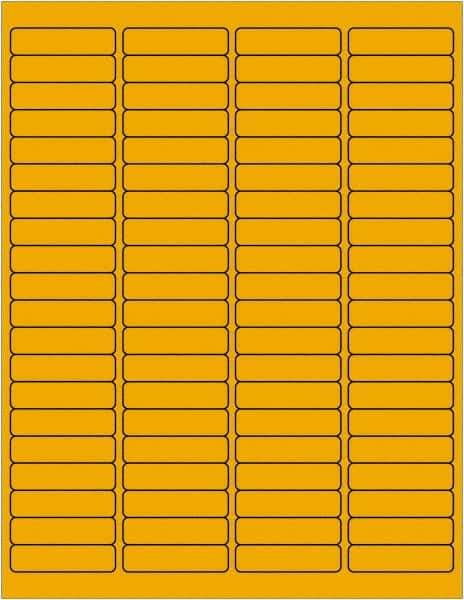 Tape Logic - 1-15/16" Long, Fluorescent Orange Paper Laser Label - For Laser Printers - Apex Tool & Supply