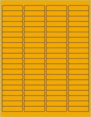 Tape Logic - 1-15/16" Long, Fluorescent Orange Paper Laser Label - For Laser Printers - Apex Tool & Supply