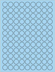 Tape Logic - 3/4" Long, Pastel Blue Paper Laser Label - For Laser Printers - Apex Tool & Supply