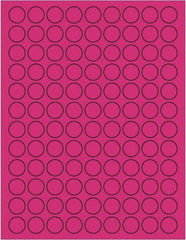 Tape Logic - 3/4" Long, Fluorescent Pink Paper Laser Label - For Laser Printers - Apex Tool & Supply