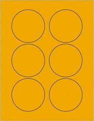 Tape Logic - 3" Long, Fluorescent Orange Paper Laser Label - For Laser Printers - Apex Tool & Supply