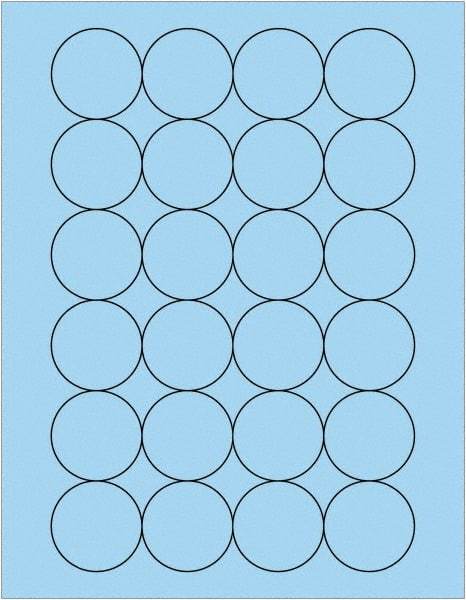 Tape Logic - 1.6" Wide x 1-21/32" Long, Pastel Blue Paper Laser Label - For Laser Printers - Apex Tool & Supply