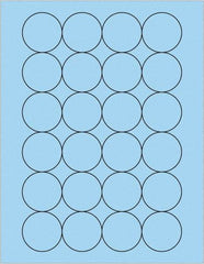 Tape Logic - 1.6" Wide x 1-21/32" Long, Pastel Blue Paper Laser Label - For Laser Printers - Apex Tool & Supply
